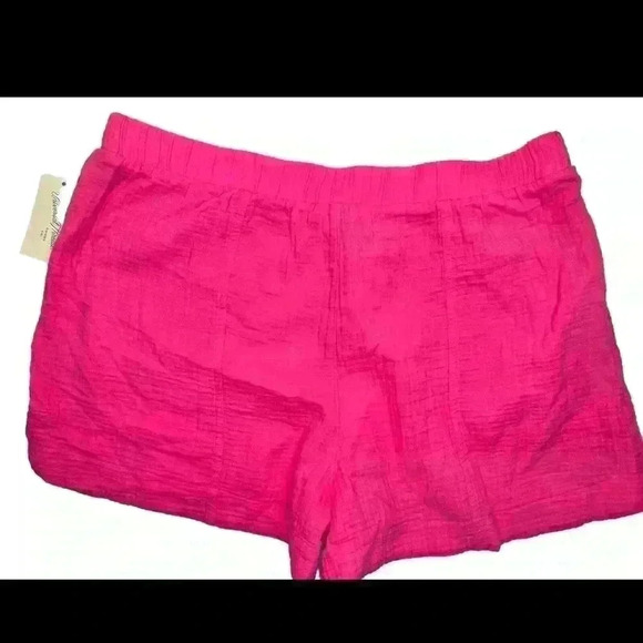 Women’s Shorts  Pink  With Pockets High Rise Pull On  Universal Thread Size XL - Picture 2 of 8